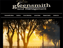 Tablet Screenshot of greensmithlandmanagement.com